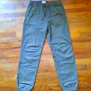 H&M - Baggy Joggers, Grey/Green, Size XS